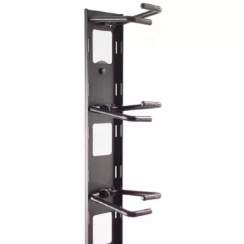APC NetShelter kabeļu pārvaldība, vertikāls kabeļu pārvaldnieks, kabeļu gredzeni, 8 gab. komplekts, melns, 55 mm x 766 mm x 85 mm