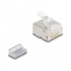 DeLOCK RJ45 modulārais spraudnis Cat.6A plāniem un plakaniem kabeļiem, 100 gab. komplekts