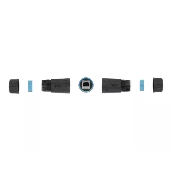 Tīkla kabelis DeLOCK 86693 RJ45 uz RJ45 Cat.6A ūdensizturīgs melns
