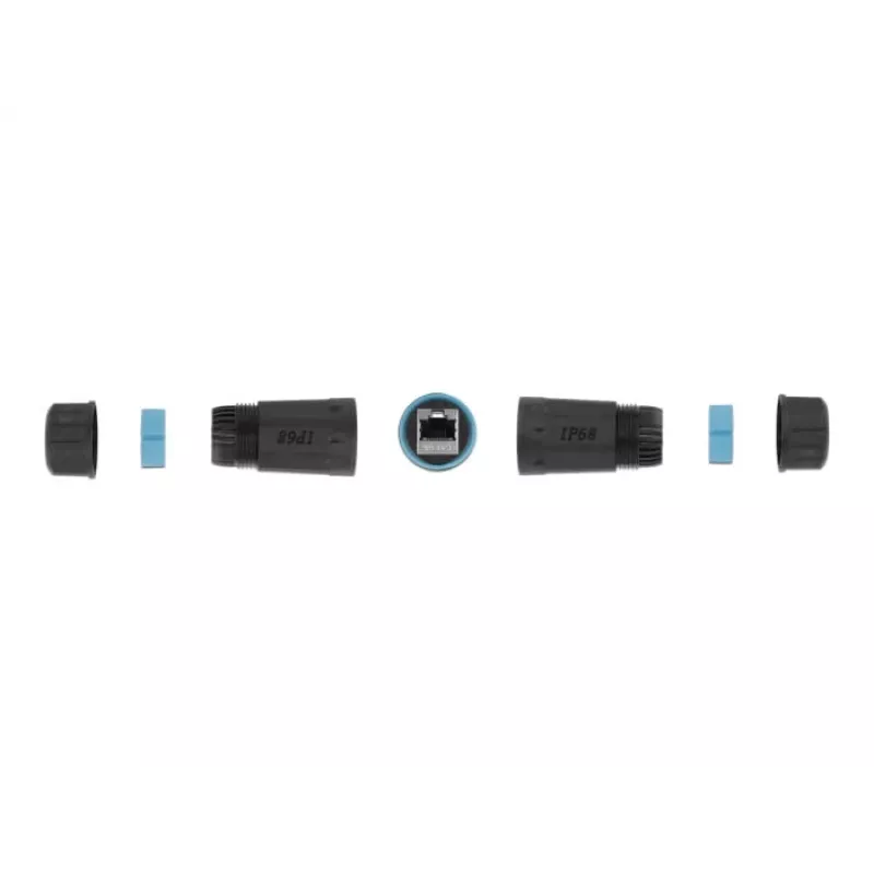 Tīkla kabelis DeLOCK 86693 RJ45 uz RJ45 Cat.6A ūdensizturīgs melns
