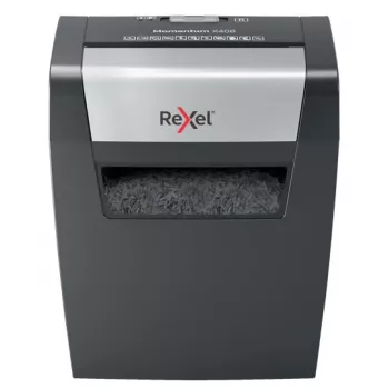 Rexel Momentum X406 krusteniskās griešanas papīra smalcinātājs P4, daļiņu griešana, 4 x 28 mm, 15 L, 125 loksnes, 70 dB, pogas