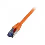 komutācijas kabelis RJ45 - CAT6A 500 MHz - 7,5 m - oranžs - S-STP(S/FTP) - TPE/LSZH(Superflex) - AWG26 - Syner