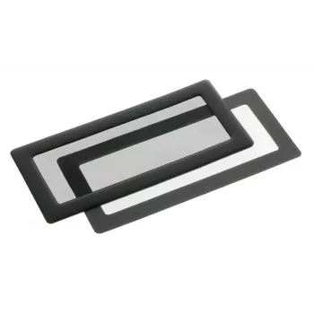 Putekļu filtrs DEMCiflex Standard 2 x 40 mm ventilatoriem, melns, 130,7 × 60 mm