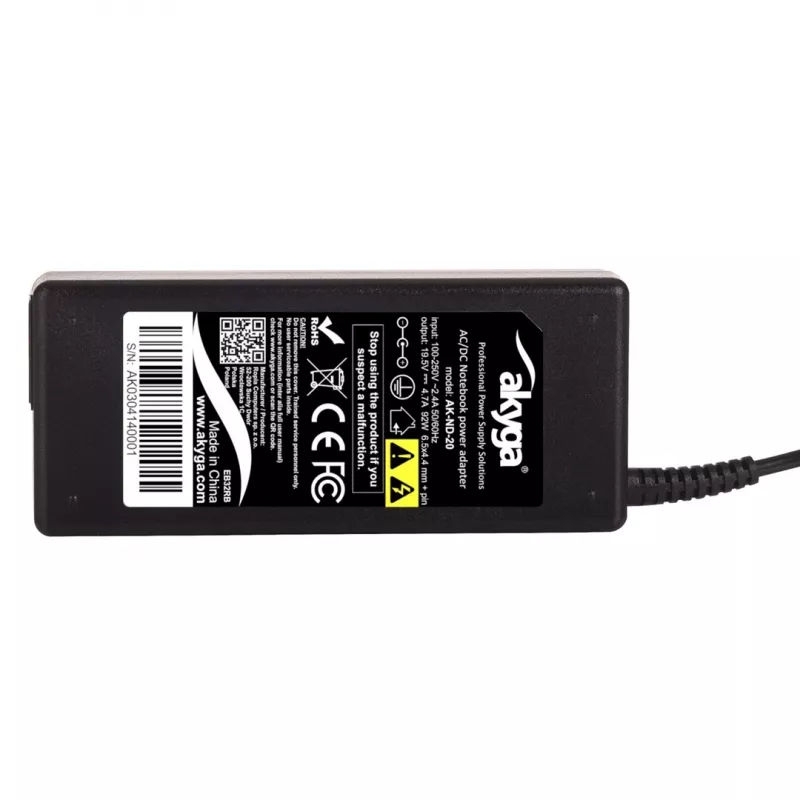 Akyga AK-ND-20 strāvas adapteris iekštelpām 92 W melns