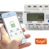 Trīsfāžu elektroenerģijas skaitītājs QOLTEC 50883 Wi‑Fi 400V ar LCD displeju