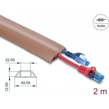 Kabeļu uzmava DELOCK 20764 Brūna PVC 1 gab.