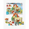 Konstrukciju rotaļlieta LEGO DUPLO Lauku dzīvnieku aprūpes komplekts 10416 — 74 gabali, 2 minifigūras, vecumam no 2 gadiem