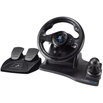 Subsonic SA5596-NG spēļu kontrolieris melns USB stūre pedāļi 270°