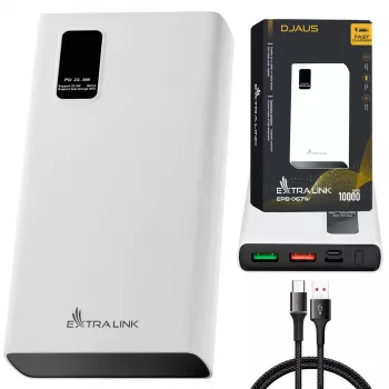 Pārnēsājams ārējais akumulators Extralink EPB-067W 10000mAh
