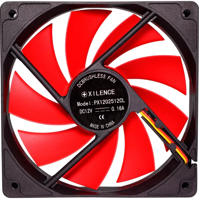 Xilence XF039 120mm sarkans korpusa ventilators