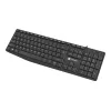 Vadu pilnizmēra tastatūra NATEC NAUTILUS NKL-1950 — USB, QWERTY US International, 105 taustiņi, melna