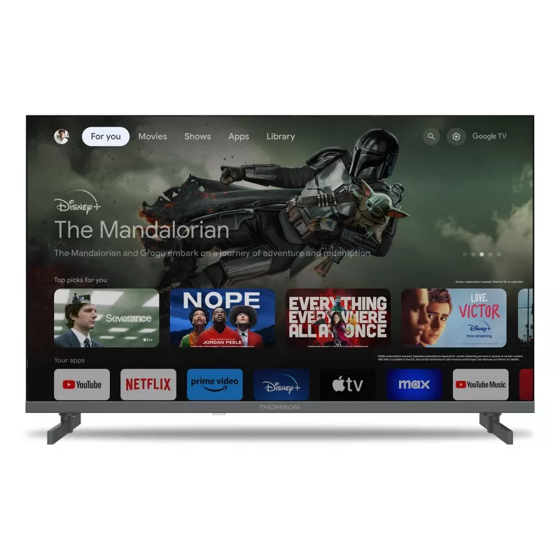 Thomson 50QG4S14 TV 139,7 cm (55) 4K Ultra HD Smart TV Wi-Fi pelēks