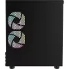 PC Micro Tower Thermaltake View 170 WS ARGB — Mikrokorpuss, melns, atbalsta PS2 barošanas bloku, 2x 120 mm sānu + 1x 120 mm aizmugurējie ventilatori, 2,5/3,5 collu HDD
