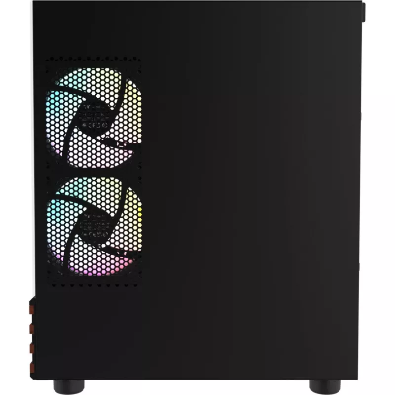 PC Micro Tower Thermaltake View 170 WS ARGB — Mikrokorpuss, melns, atbalsta PS2 barošanas bloku, 2x 120 mm sānu + 1x 120 mm aizmugurējie ventilatori, 2,5/3,5 collu HDD