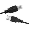 USB kabelis LogiLink CU0007B USB 2.0 2 m USB A USB B Melns