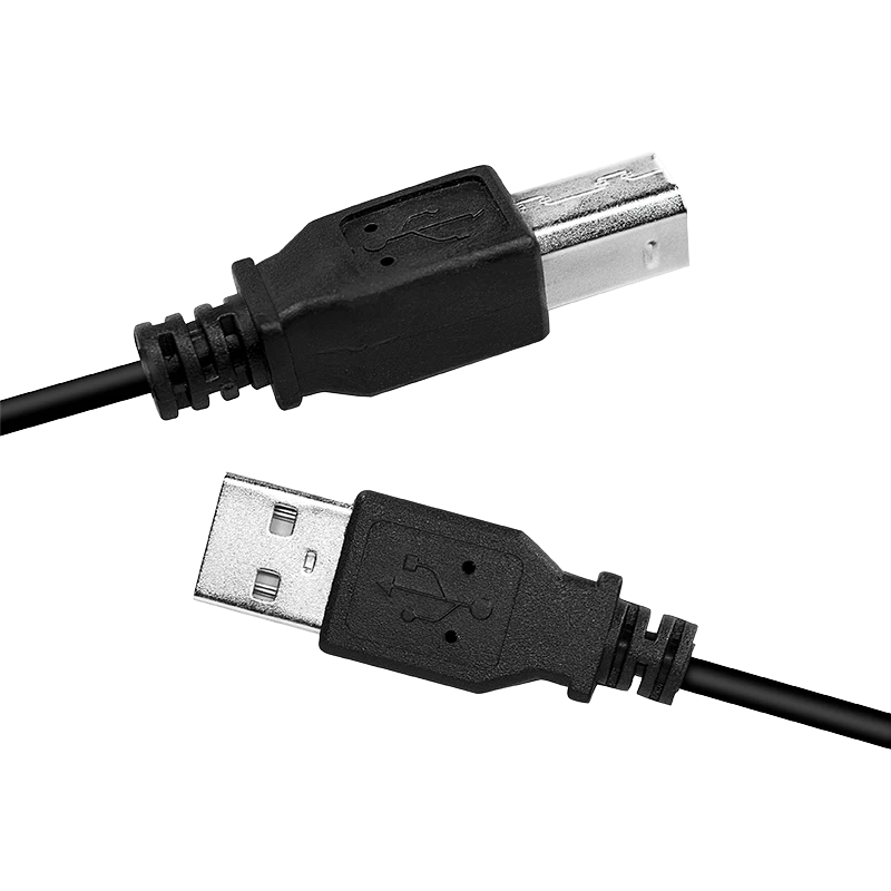 USB kabelis LogiLink CU0007B USB 2.0 2 m USB A USB B Melns