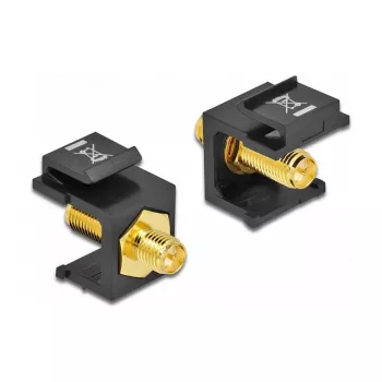Keystone Module RP-SMA female Melns DeLOCK 86865