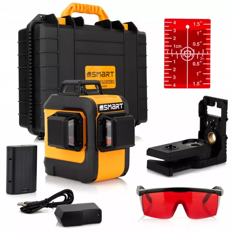 Lāzera līmeņrādis Smart 06-03015R sarkans stars, diapazons 15 m