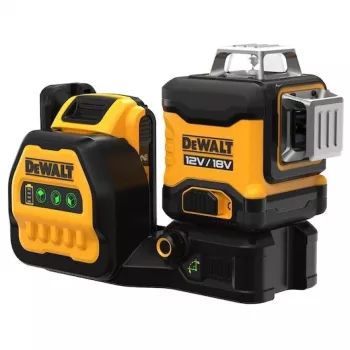 Lāzera nivelieris DeWalt DCE089D1G18-QW zaļš stars, pašizlīdzinošs, 360° ar uztvērēja savietojamību