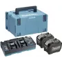 MAKITA 191Y97-1 - Barošanas komplekts piemērots XGT ierīcēm (40V XGT litija jonu | sastāv no 2x BL4080F akumulatora 8,0 Ah, DC40RB dubultā ātrā lādētāja, pārnēsāšanas kofera) (191Y97-1)