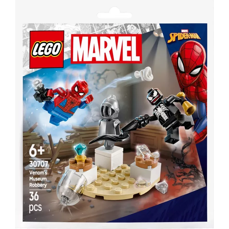 Konstrukciju rotaļlieta LEGO Venom's Museum Heist polimaisa komplekts 30707 — Marvel Super Heroes, mazs kolekcionējams spēļu komplekts
