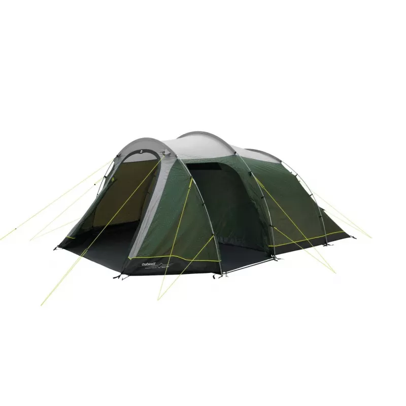 Outwell Earth 5 Plus divu istabu tuneļtelts | 5 personām | Zaļa