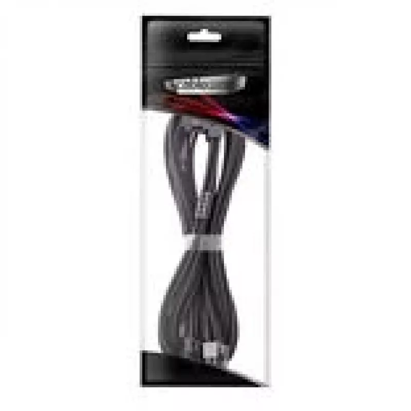 PCIe strāvas pagarinātāja kabelis CableMod C-Series Pro Variant A 90° 16-pin uz 2×8-pin melns