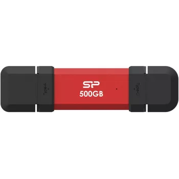 Pārnēsājams SSD Silicon Power DS72 500 GB, USB-C/USB-A 3.2 Gen 2