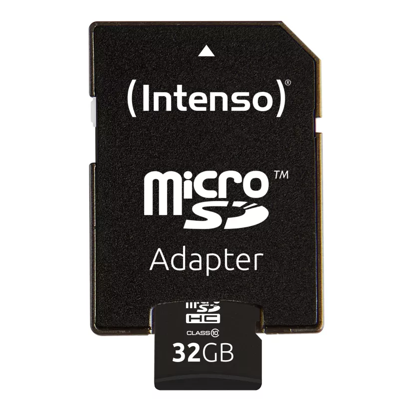 ATMIŅAS MICRO SDHC 32GB C10/AR ADAPTERI 3413480 INTENSO