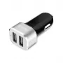 Auto lādētājs 2xUSB 2.4A alumīnijs