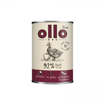 OLLO Pure Duck with apple - mitrā suņu barība - 400g