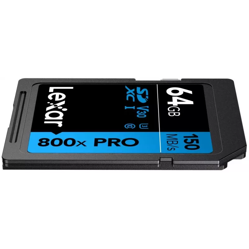 SDXC zibatmiņas karte Lexar 64 GB UHS-I 800xPRO — Class 10, U3, V30, 150 MB/s