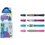 Pelikan griffix® tintes pildspalva kreiļiem - Lovely Pink - rozā - kārtridžu uzpildes sistēma - zila - plastmasa - nerūsējošais tērauds - kreiļiem (820318)