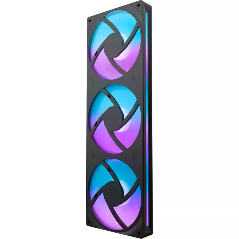 NZXT F360 RGB Core 360mm ARGB 3-Pack Melns