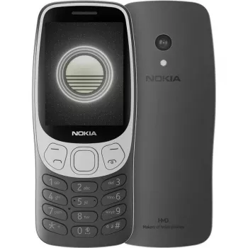 Nokia 3210 4G (2024) (TA-1618) | Grunge Melns | 2.4 collas | TFT | 128 MB | 64 MB | Dual SIM | Bluetooth | 5 | Galvenās kameras izšķirtspēja 2 MP