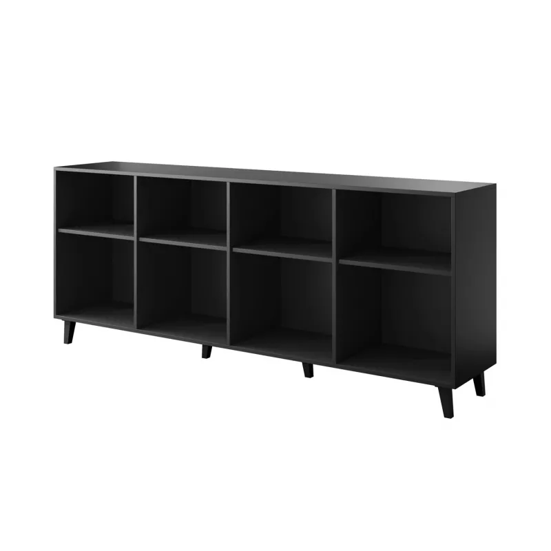BARI kumode 200x42x82 melns matēts