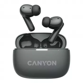 Canyon CNS-TWS10BK Austiņas un Mikrofons True Wireless Stereo (TWS) Iekšauss Zvanu/mūzikas/sporta/ikdienas lietošanai USB Type-C Bluetooth Melns (CNS-TWS10BK)