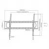 Sienas stiprinājums TV/monitoram MACLEAN MC-750N, max VESA 900x600, slodze 120 kg, balts, atbalsta 60 collas–120 collas