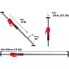 Drywall support Bessey STE250 — manual drywall prop in Melns, red and silver