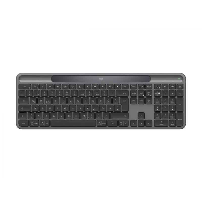 Logitech Signature plāns Solar+ K980 bezvadu tastatūra, grafīta