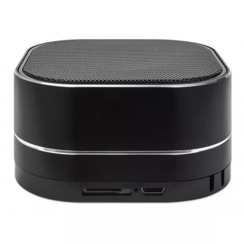 Portable Speaker Manhattan Metallic, Melns