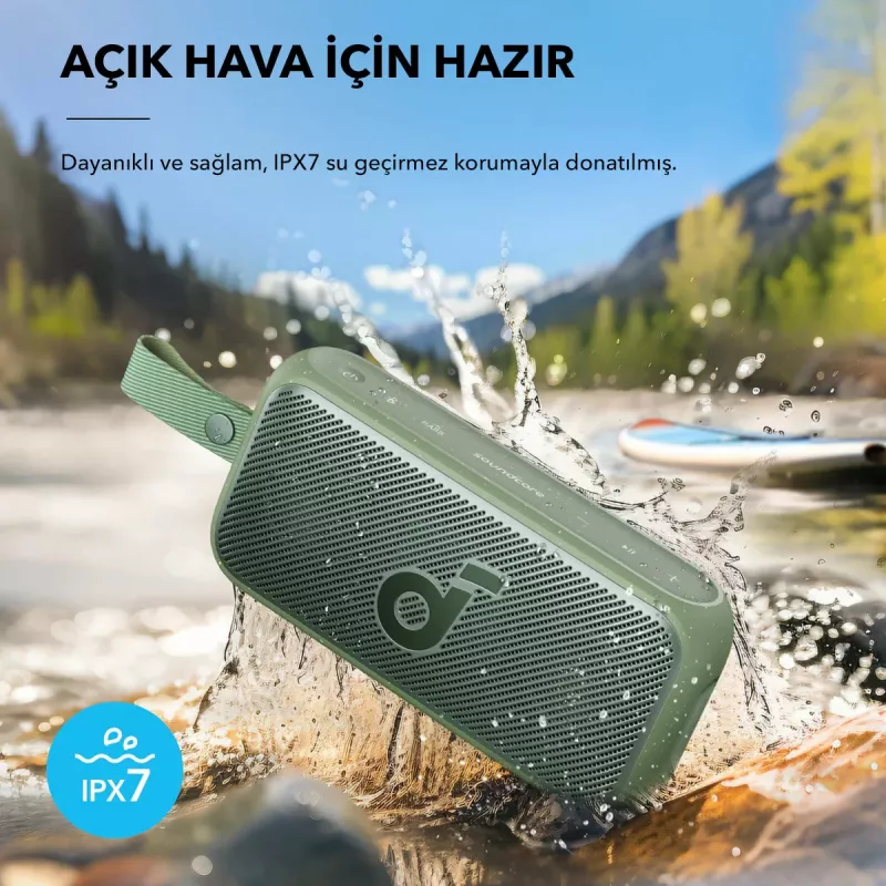 Portable stereo speaker Anker Soundcore Motion 300 — 30W, IPX7, Bluetooth, 13h playback, 0.83 kg, Melns