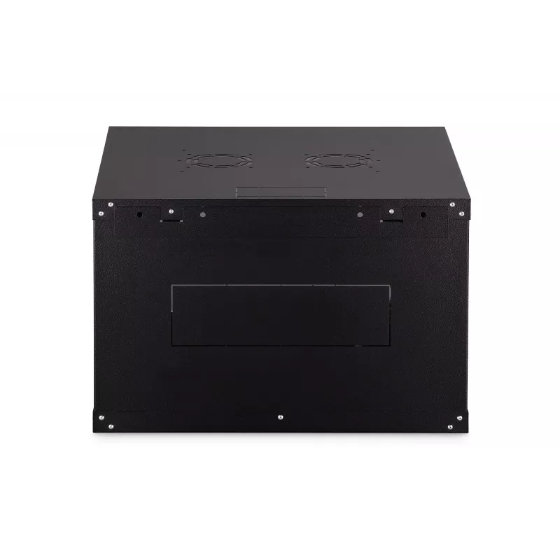 Pie sienas stiprināms 19 collu plaukta skapis DIGITUS Dynamic-N DN-37103 — 7U, 600x600 mm, IP20, nekomplektēts, melns