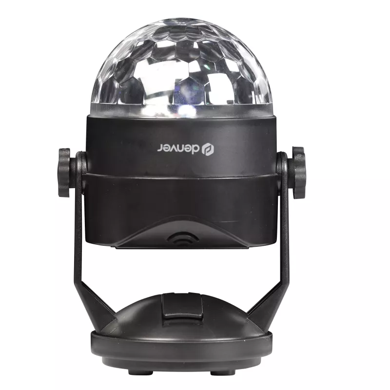 LED disko bumbas gaisma DENVER LDB-319 — kompakta LED ballīšu gaisma, modelis 117220200040