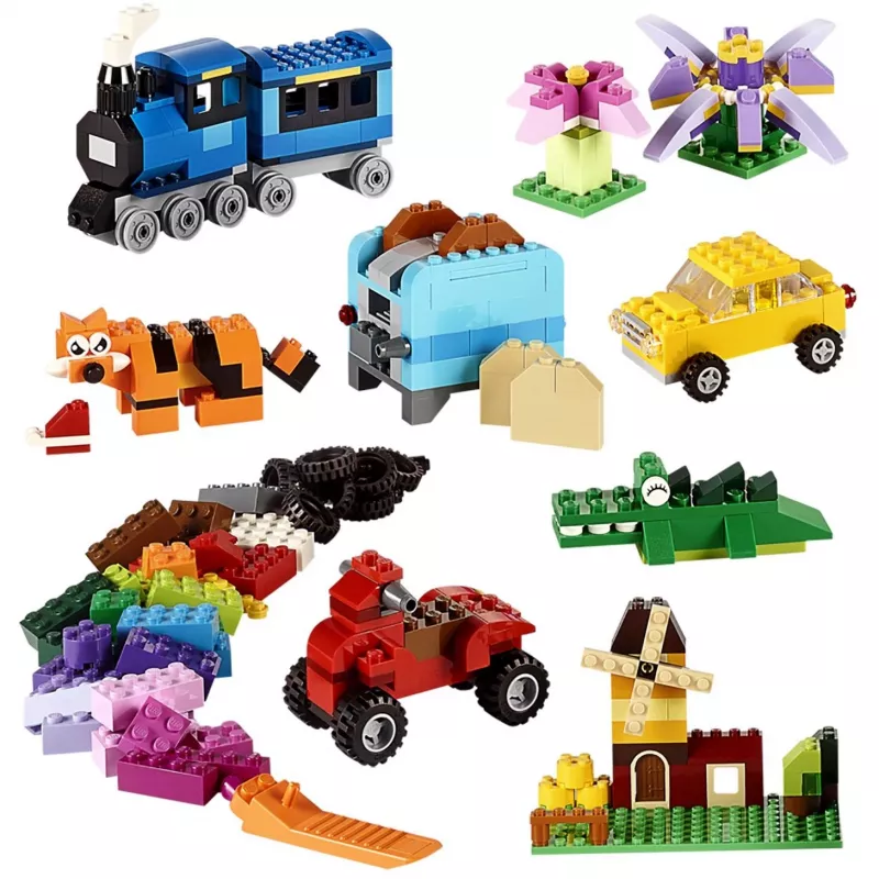 LEGO 10696 Classic Medium Creative Brick Box — viegla rotaļlietu uzglabāšana, krāsainu ķieģeļu būvēšanas komplekts bērniem, zēniem un meitenēm no 4 gadu vecuma