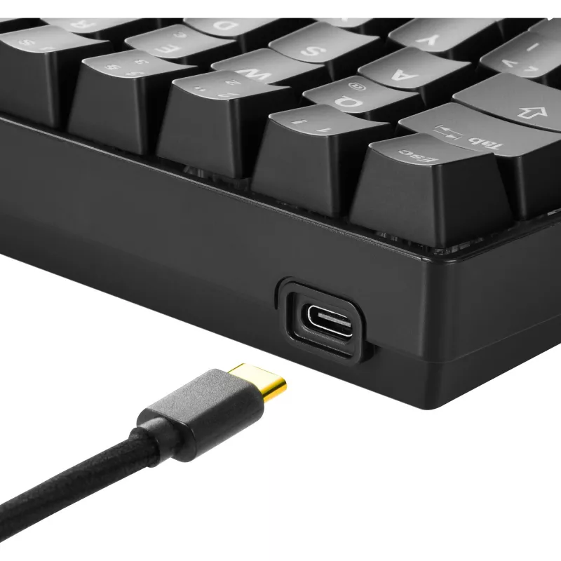 SKILLER SGK50 S4, spēļu tastatūra melna, DE izkārtojums, Kailh Red