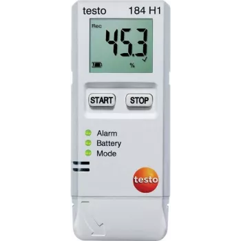 TESTO 184 H1 temperatūras datu reģistrators, datu ierakstītājs, 64000 izmērītās vērtības, no -20 līdz +70 °C, 0,1 °C (0572 1845)