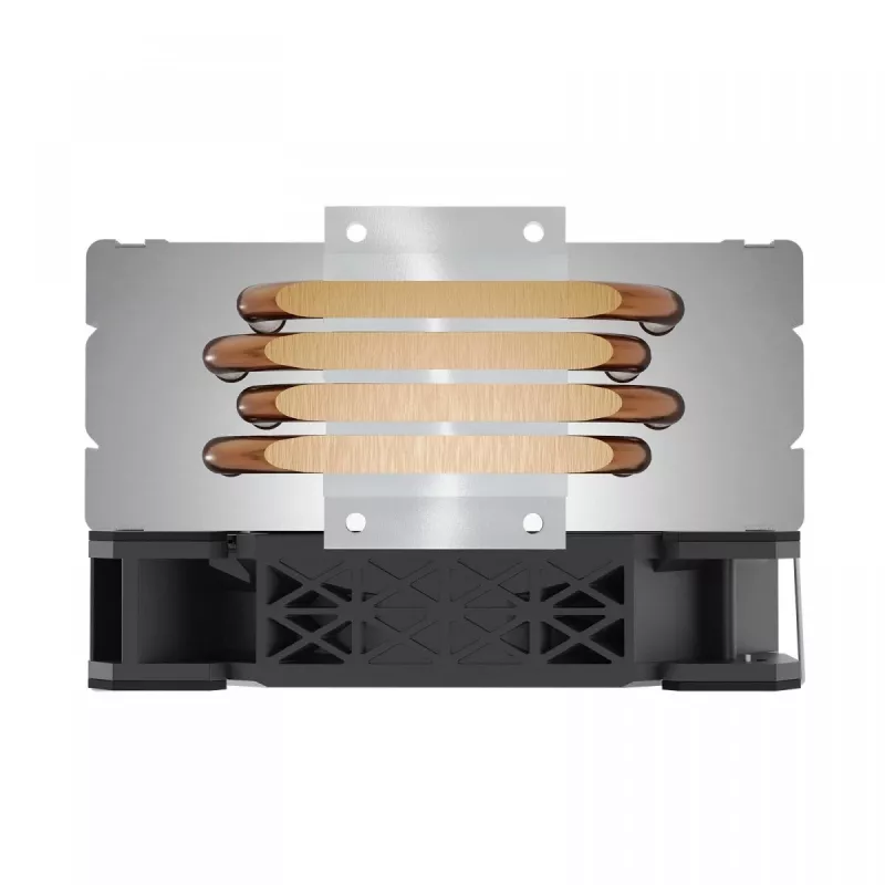 CPU dzesētājs SAVIO SAVGCOVORTEXX2ARGB ar 4 siltuma caurulēm, 120 mm ARGB ventilatoru, melns