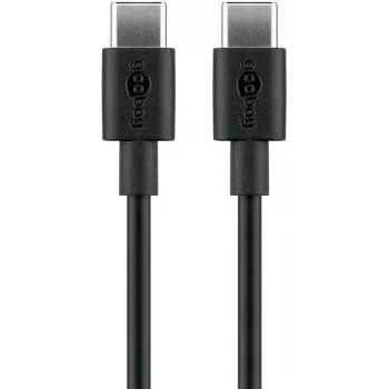 Goobay 51243 USB kabelis 2 m USB 2.0 USB C Melns (51243)