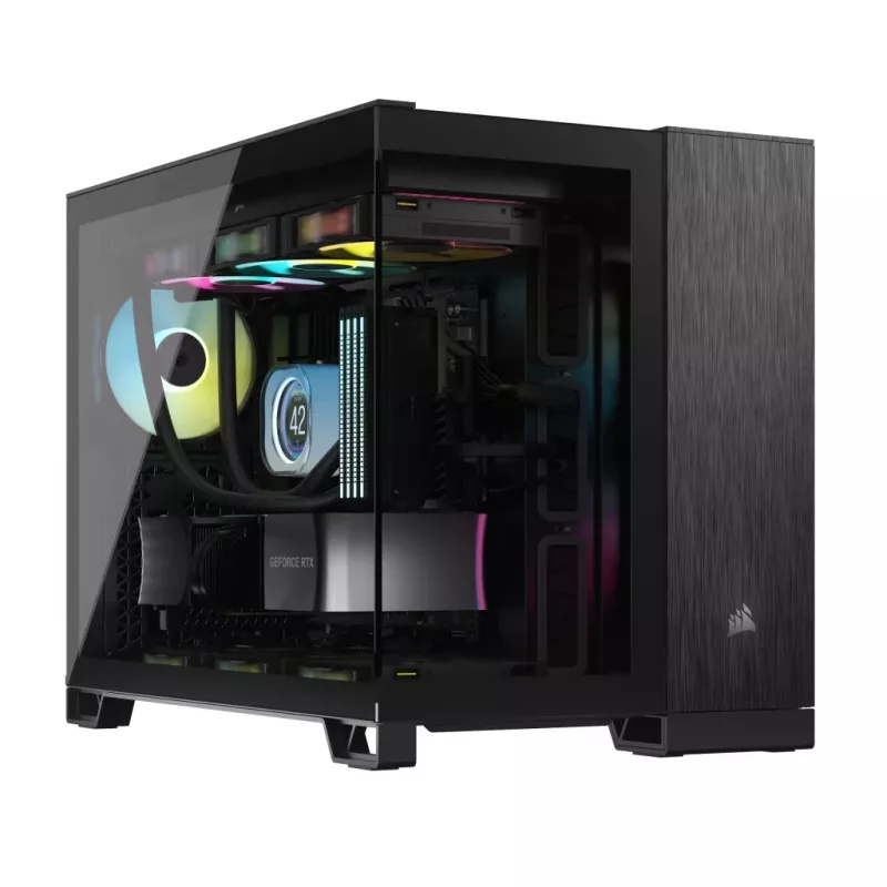 PC korpuss Corsair CC-9011287-WW Midi Tower Alumīnijs, Melns